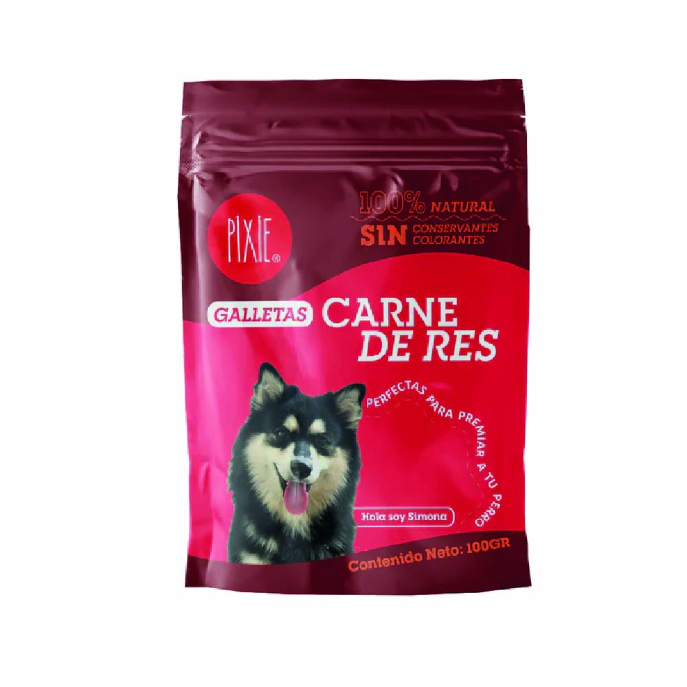 Sin título-2-13 PIXIE GALLETAS CARNE DE RES 100GR - Imagen 1