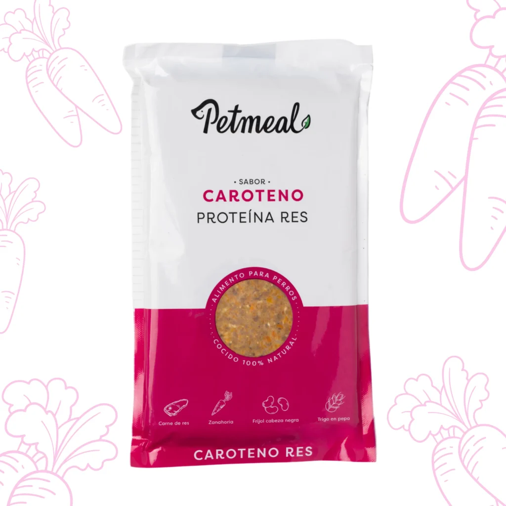 Delicioso alimento natural para perro res caroteno 500g 