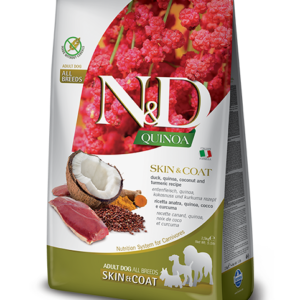 N&D QUINOA PERRO ADULTO SKIN PATO 2.5 KG