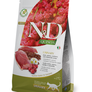 N&D QUINOA FELINE GATO ADULTO URINARY PATO