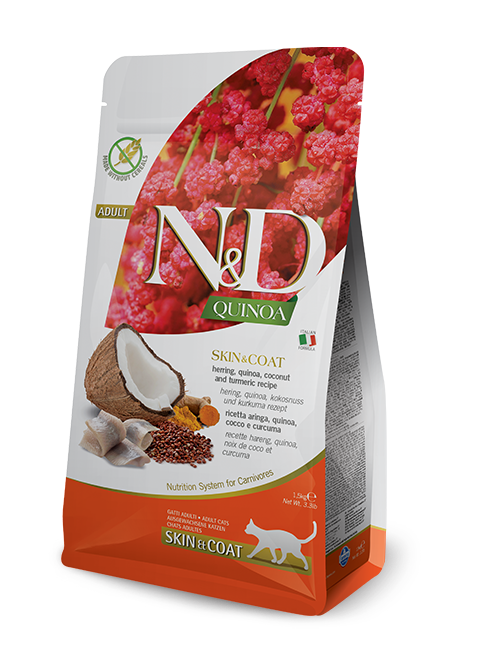 N&D QUINOA FELINE GATO ADULTO SKIN PEIXE-PET-GOLD N&D QUINOA FELINE GATO ADULTO SKIN PEIXE 1.5 KG - Imagen 1