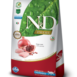 N&D PRIME FELINE GATO ADULTO CASTRADO POLLO