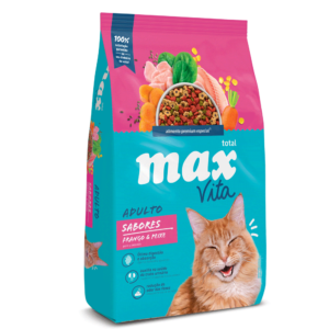 MAX FELINO VITA GATO ADULTO SABORES POLLO & PEZ