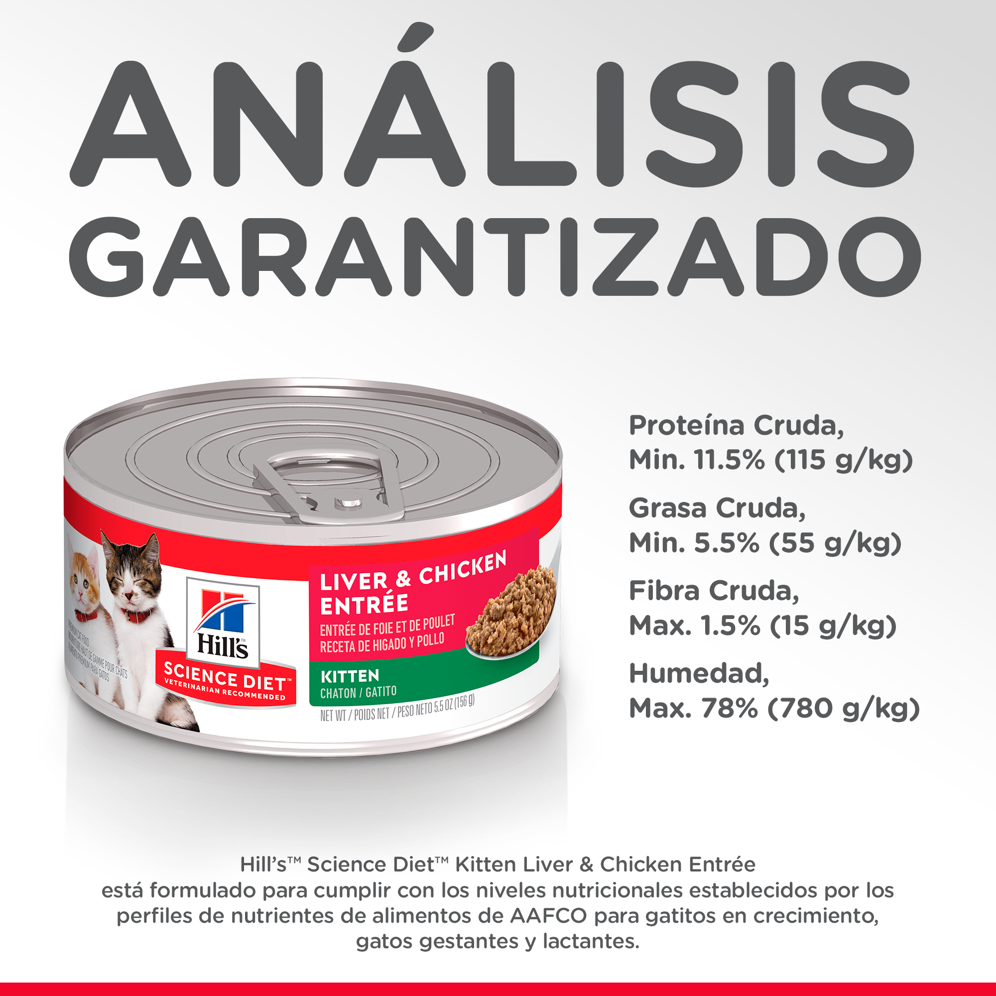 HILLS FELINO GATO KITTEN LIVER & 1 ComidaHumedaParaGatoHillsKittenPollo5 5OZ 3