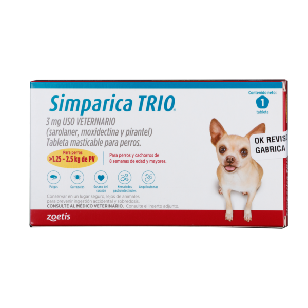SIMPARICA TRIO TABLETA PERRO