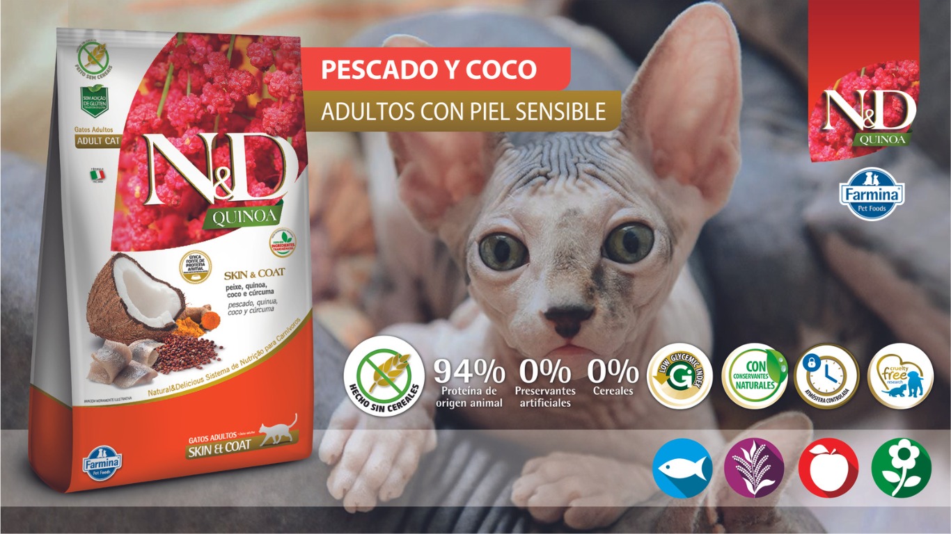 N&D QUINOA FELINE GATO ADULTO SKIN PEIXE 1.5 KG 1 WhatsApp Image 2023 07 14 at 4.26.48 PM