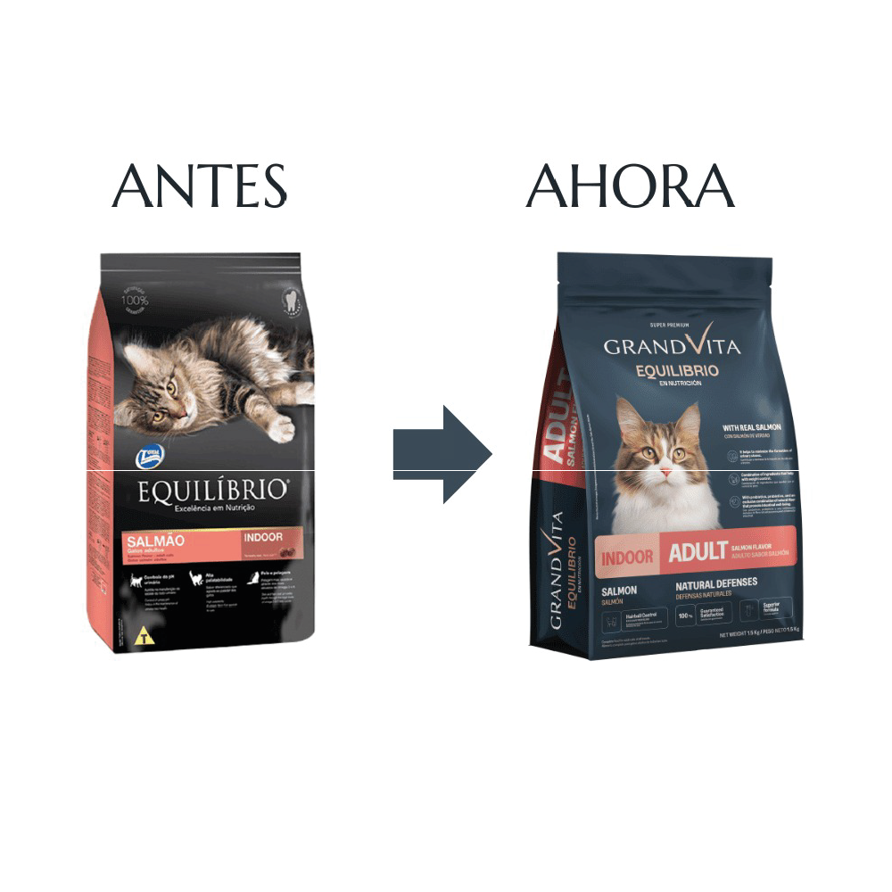 Salmon Alimento para gato adulto Equilibrio gran vita salmón gatito