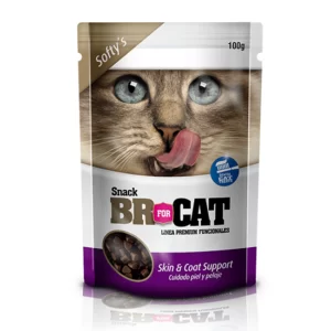 snack para gato soporte piel y pelaje br for cat 60g