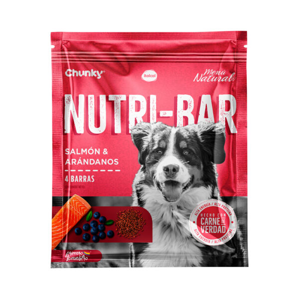 NUTRI BAR PARA PERRO SALMON Y ARANDANOS 150 GR