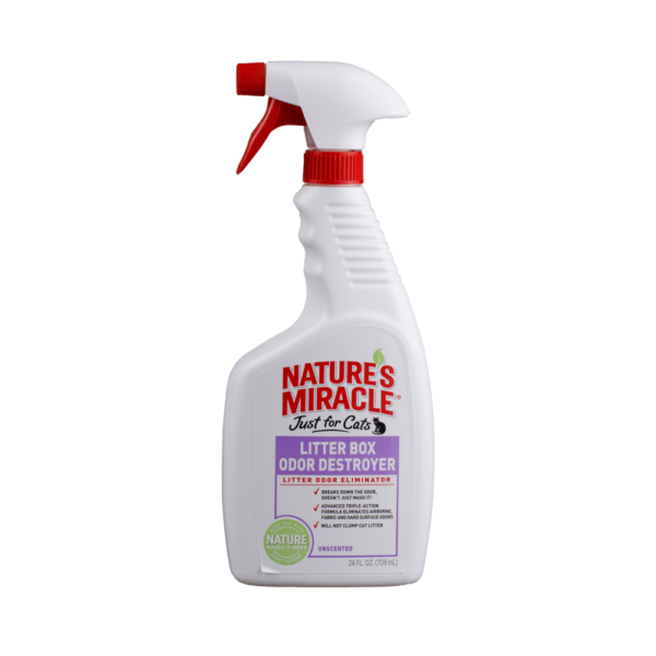 NATURE MIRACLE GATO DESTRUCTOR DE OLORES CAJA ARENA SIN PERFUME 24 OZ
