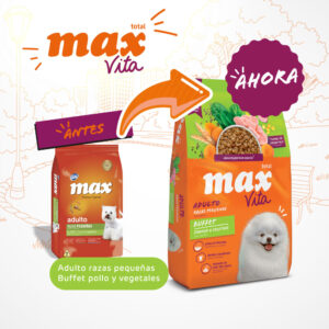 MAX CANINO VITA PERRO ADULTO RAZAS PEQUENAS BUFFET POLLO & VEGETALES