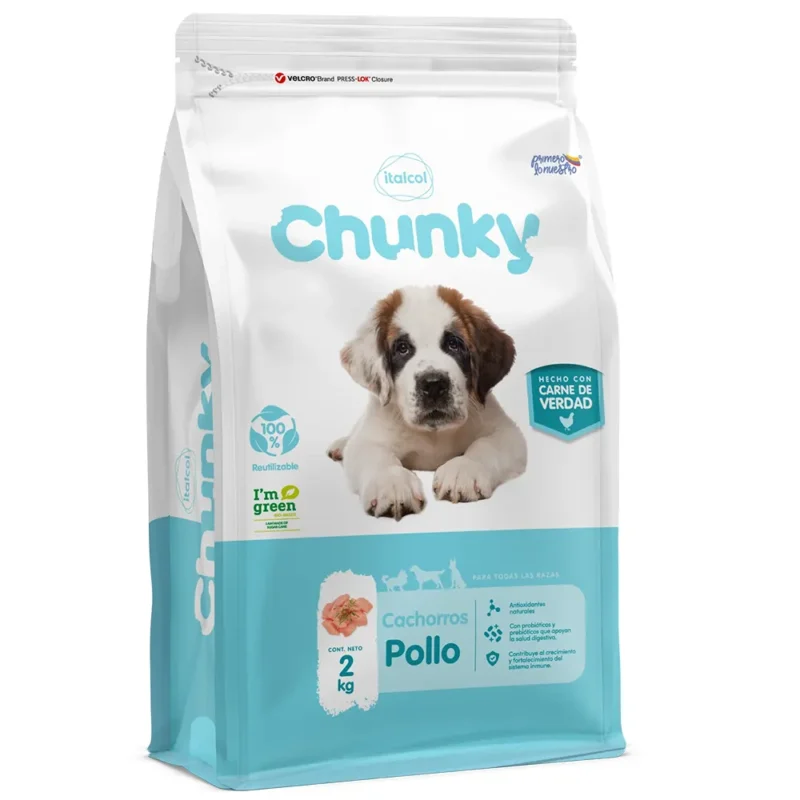 Alimento para perro cachorro todas las razas Chunky pollo