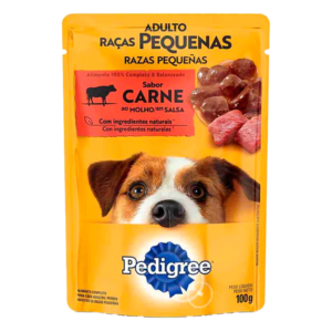 PEDIGREE POUCH PERRO ADULTO RAZA PEQUEÑA CARNE 100 GR