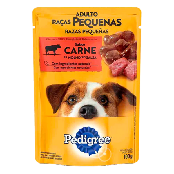 PEDIGREE POUCH PERRO ADULTO RAZA PEQUEÑA CARNE 100 GR