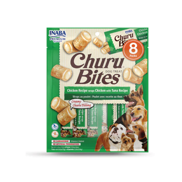 CHURU BITES DOG CHICKEN RECIPE TUNA *8 UND VERDE
