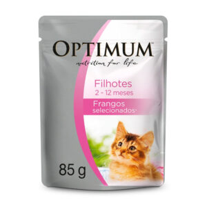 OPTIMUM CAT GATITOS POUCH POLLO 85 G