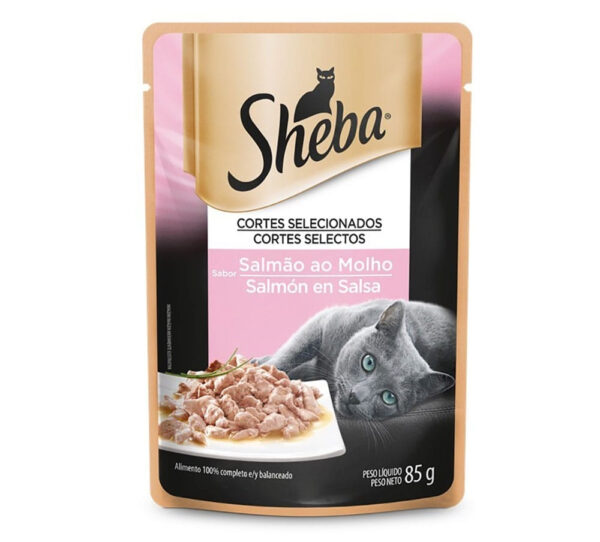 SHEBA SCH GATO ADULTO SALMON POUCH 85 GR