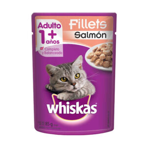 WHISKAS GATO POUCH SALMON 85 GR