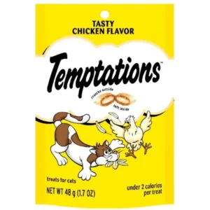 WHISKAS TEMPTATIONS POLLO 48GR SNACK PARA GATO