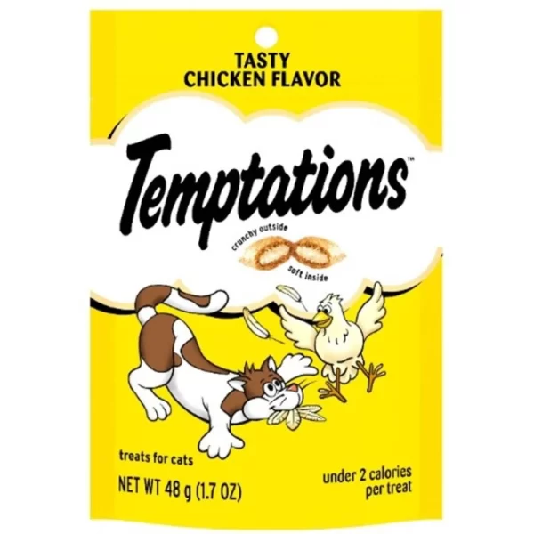 WHISKAS TEMPTATIONS POLLO 48GR SNACK PARA GATO