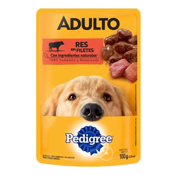 PEDIGREE POUCH PERRO ADULTO CARNE 100 GR
