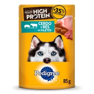 PEDIGREE POUCH PERRO CERDO Y RES  85GR