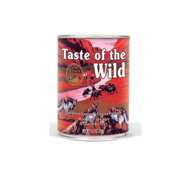 Alimento húmedo para perro,Taste of the wild southwest canyon con proteina de jabali lata 13,2 oz