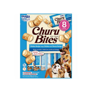 CHURU BITES DOG CHICKEN RECIPE CHEESE *8 UND AZUL