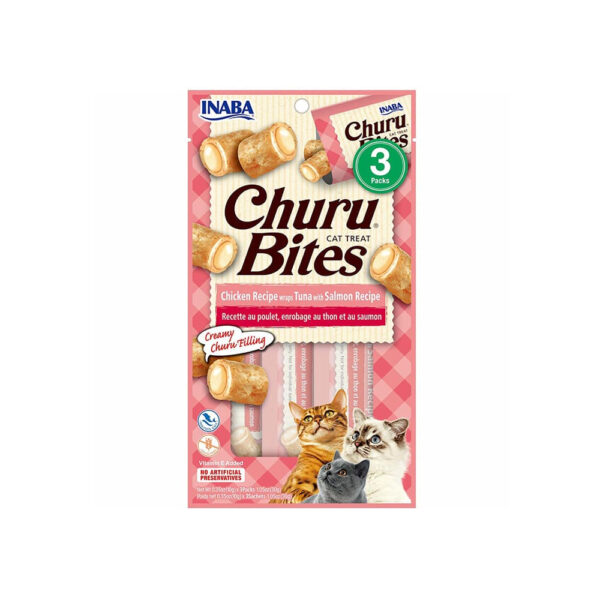 CHURU BITES CHIKEN RECIFE TUNA SALMON *3 UND ROSADO
