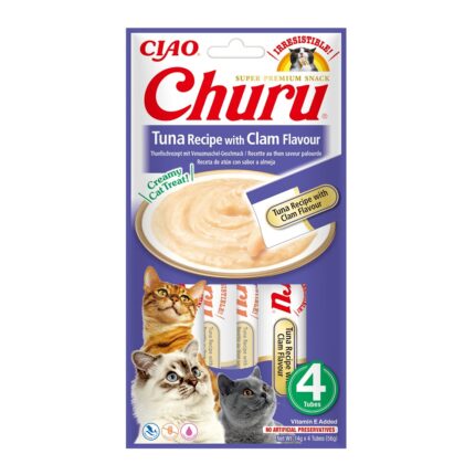CHURU ATUN CON ALMEJA 56G 4 UND