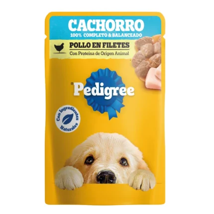 Pedigree pollo cachorro