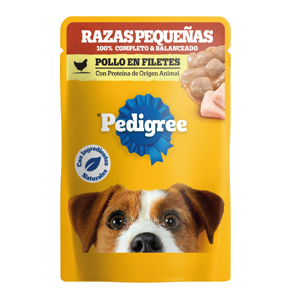 Pedigree-pollo-raza-pequeña PEDIGREE POUCH PERRO ADULTO RAZA PEQUEÑA POLLO 100 GR - Imagen 1