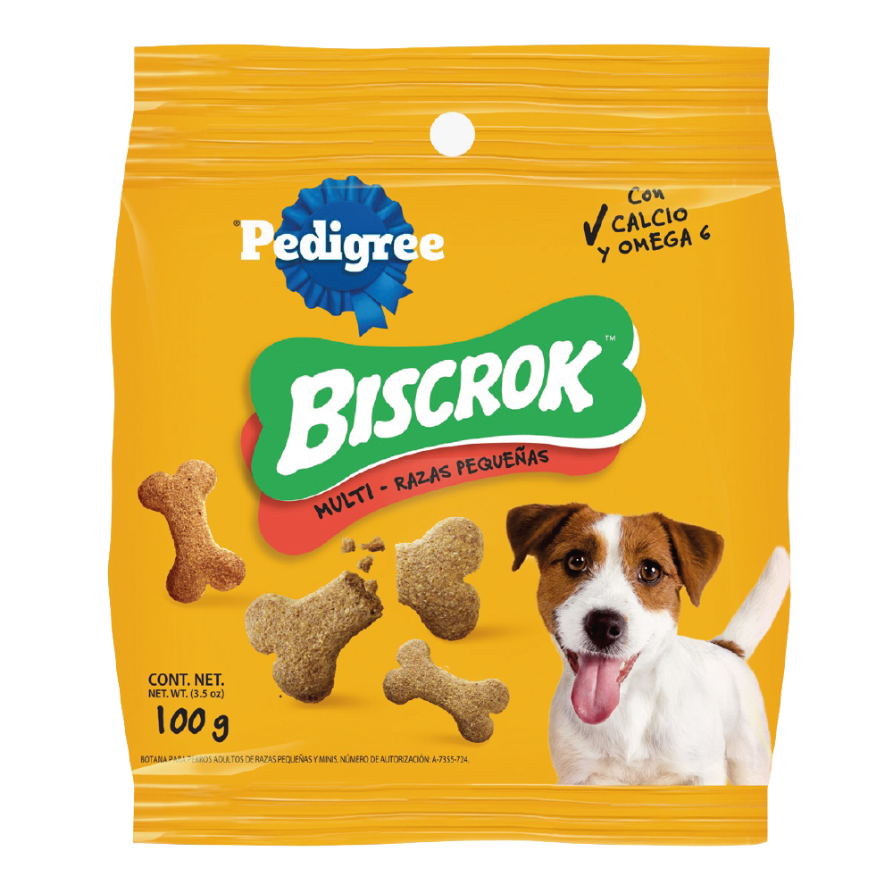 Pedigree-biscrok-raza-pequeño PEDIGREE GALLETAS BISCROK ADULTO RAZA PEQUEÑAS 100 GR - Imagen 1