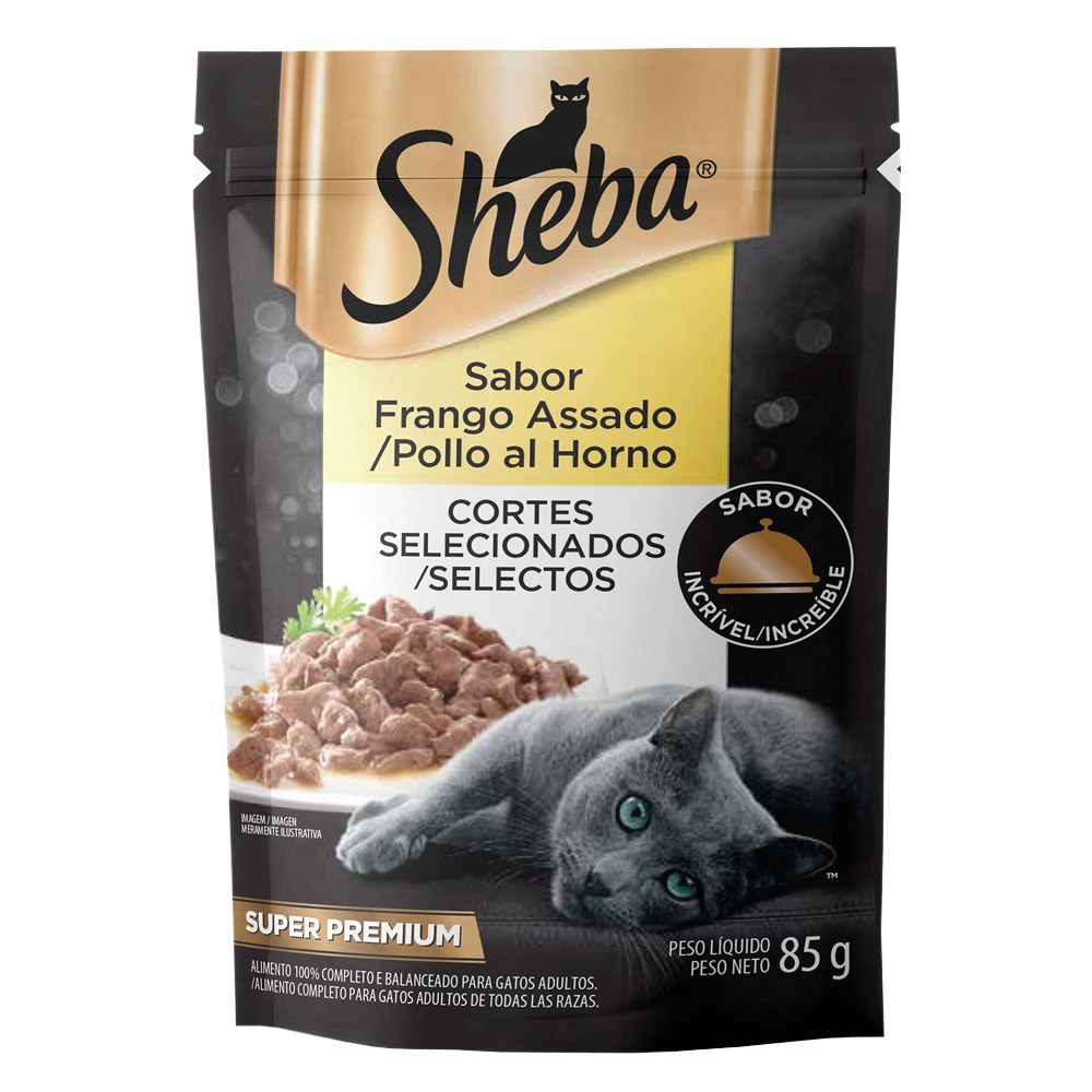 Sheba-pollo SHEBA SCH GATO ADULTO POLLO POUCH 85 GR - Imagen 1
