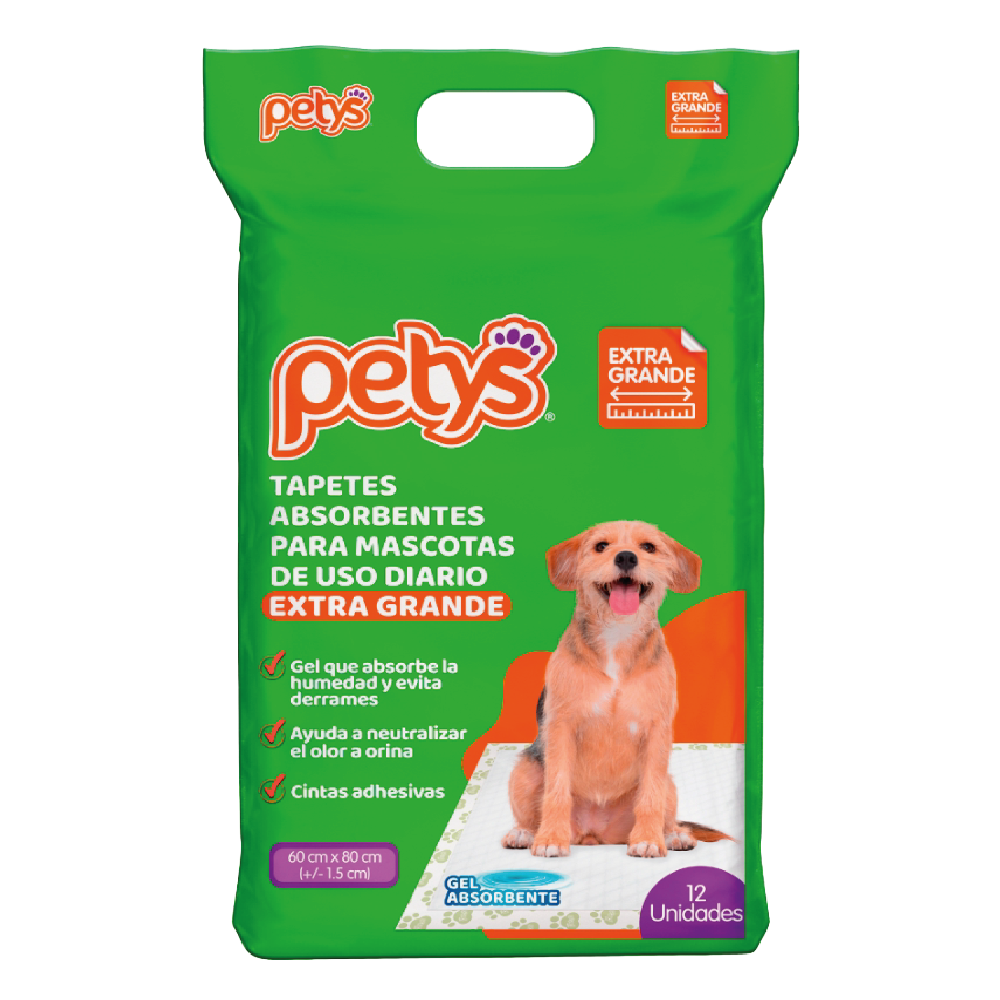 Tapete-petys-1 TAPETES ABSORVENTE PETYS 12 UND(60 X 80CM) - Imagen 1