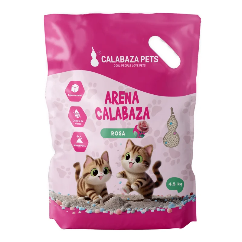 Arena clasica Calabaza pets aroma a rosa