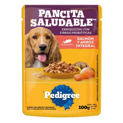 Pedigree pancita saludable salmon arroz