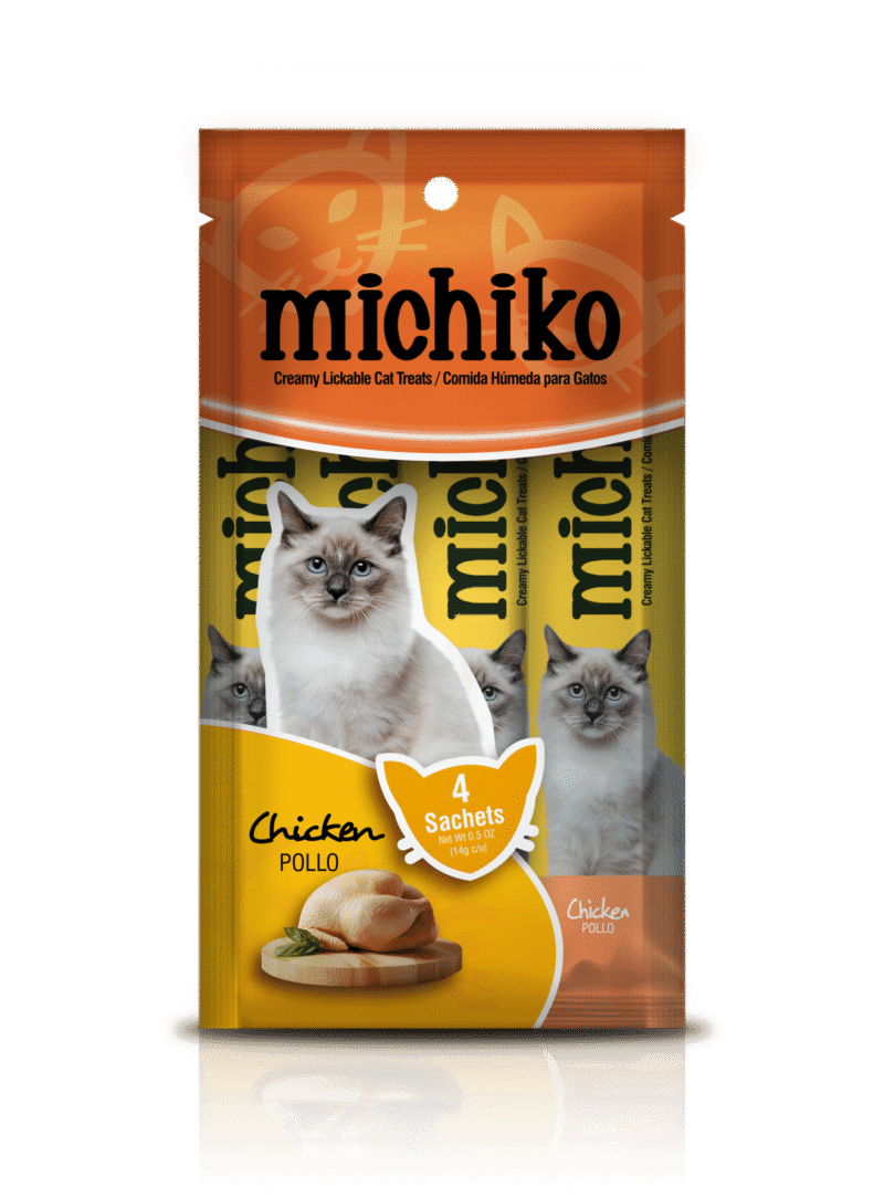 MICHIKO SNACK CREMOSO POR 4 UNIDADES POLLO 14GR
