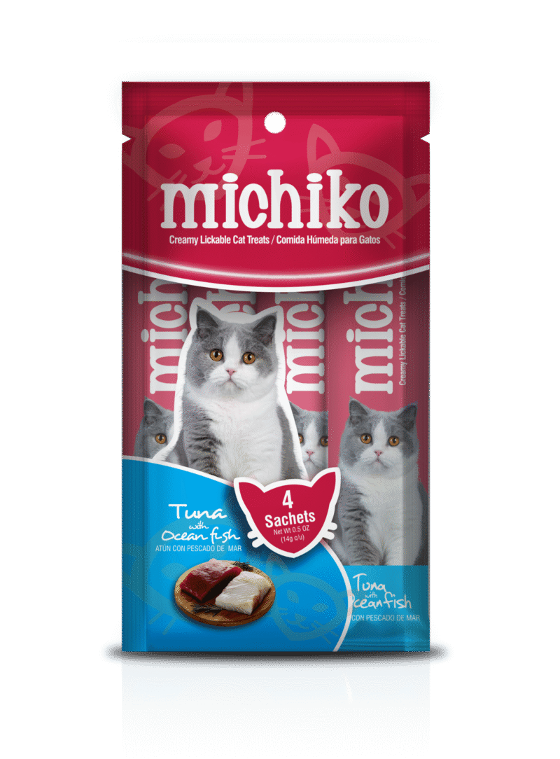 MICHIKO SNACK CREMOSO POR 4 UNIDADES ATÚN Y PESCADO 14GR