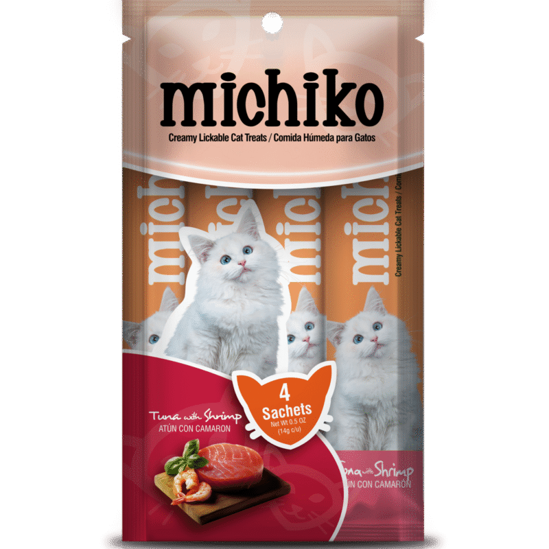 MICHIKO SNACK CREMOSO POR 4 UNIDADES ATÚN Y CAMARÓN 14GR