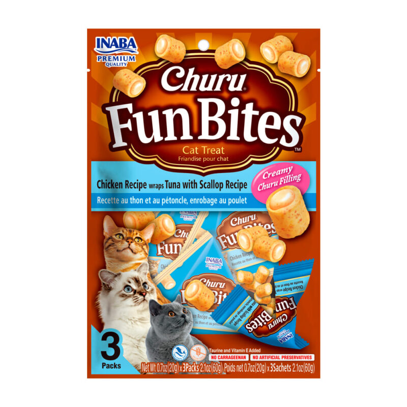 Churu fun bites pollo con atun y ostion