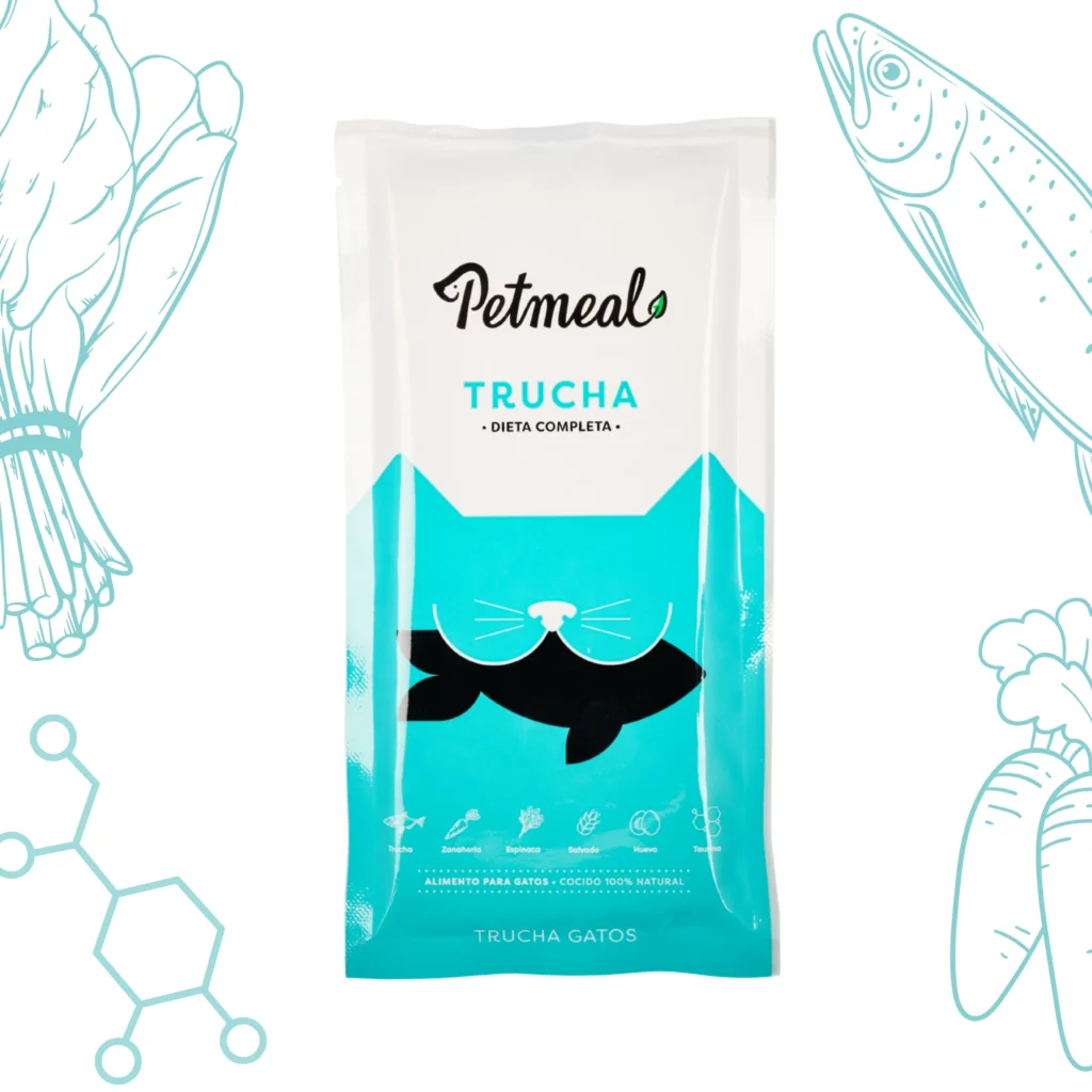 Alimento natural para gato trucha 200g