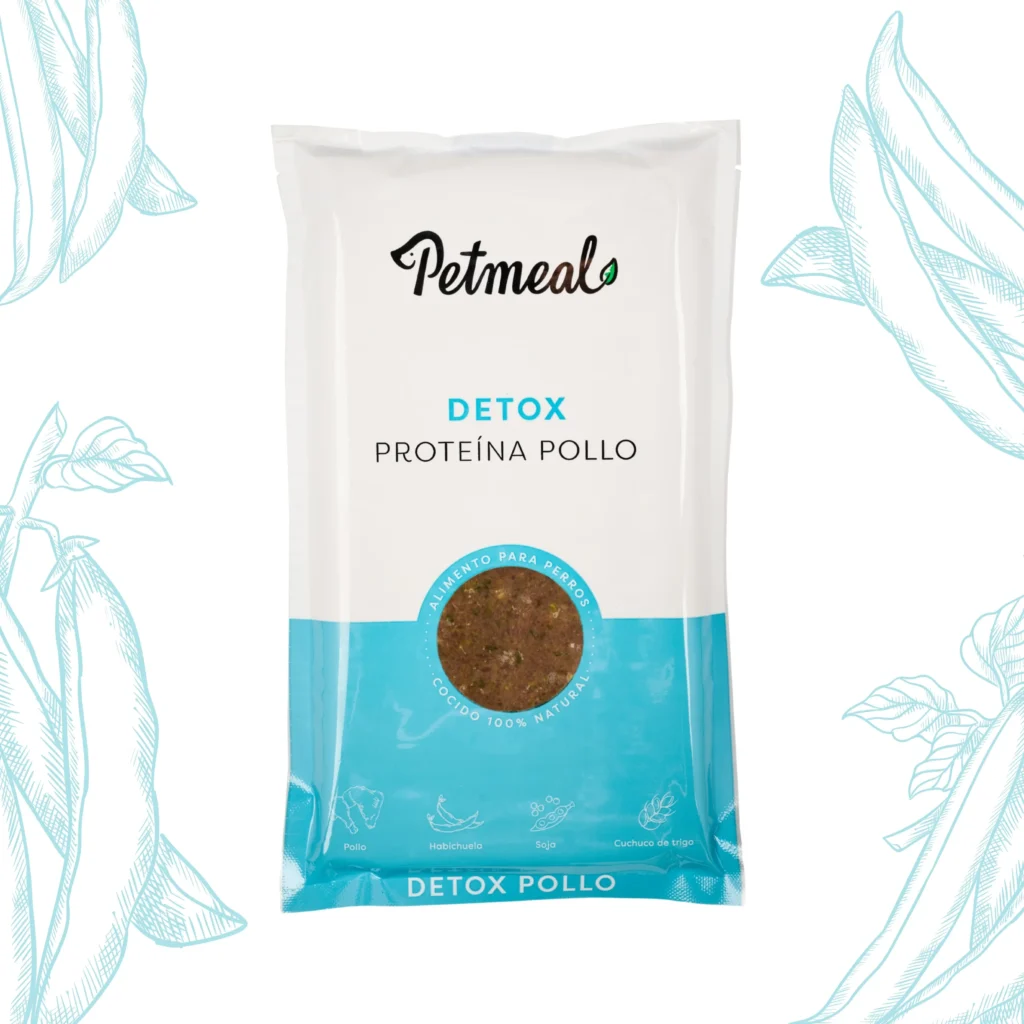 Deliciosa alimento para perro sabor pollo detox 500g