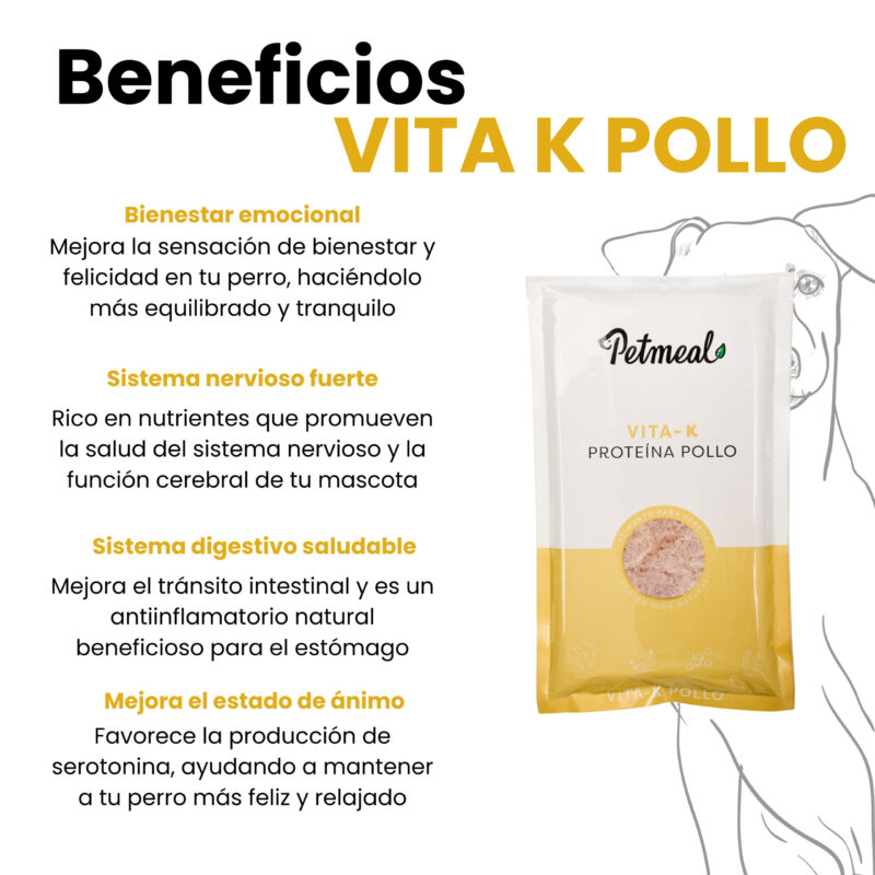 Delicioso Alimento cocido para perro vita K 500g
