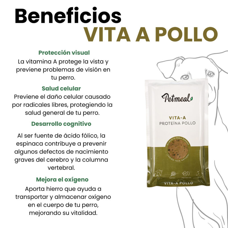 delicioso alimento natural cocido para perro vita A 500g