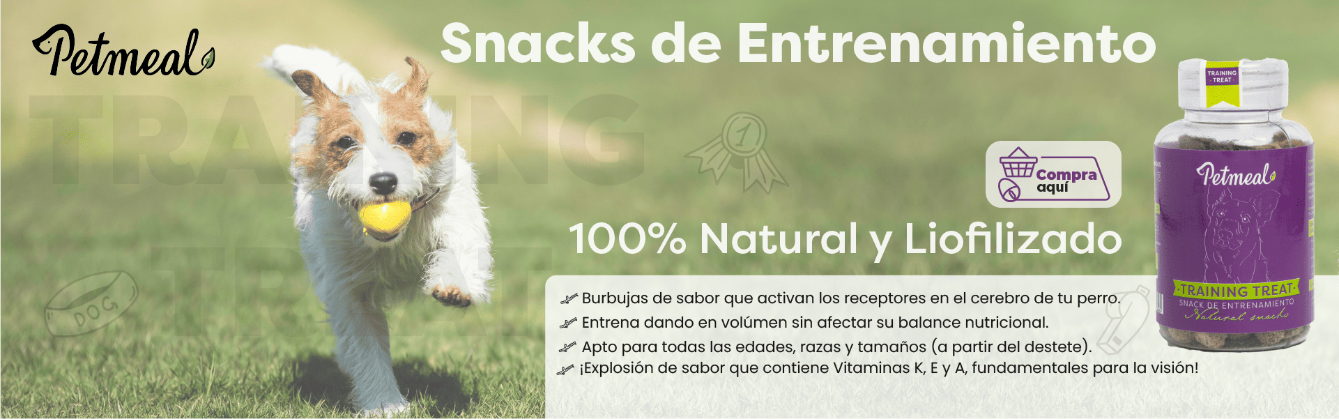 Banner Snacks entrenamiento