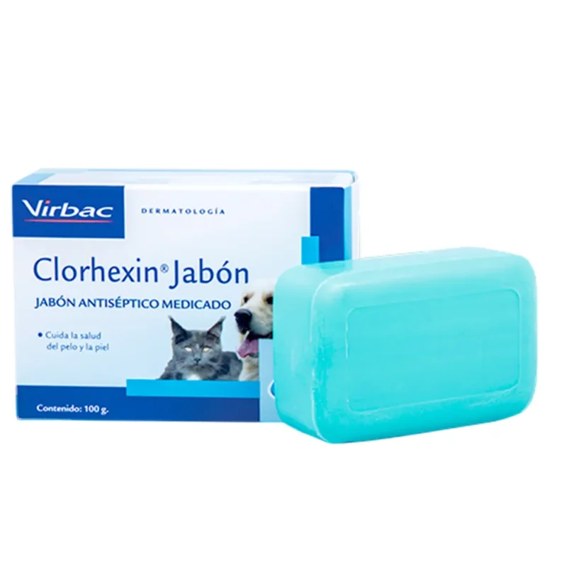 jabon antiséptico para perro y gato Clorhexin