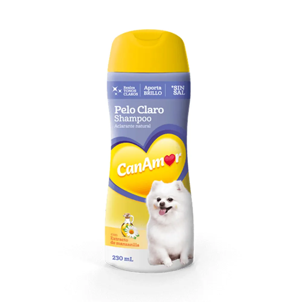 Shampoo para perro canamor pelo claro 230 ml