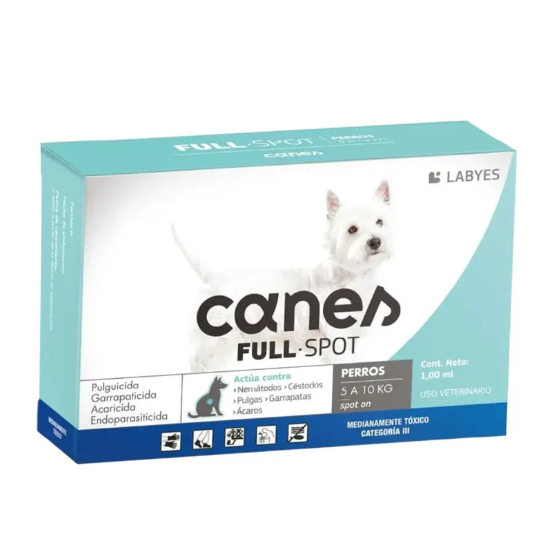 Antiparasitario para perro Canes full spot 1 pipera