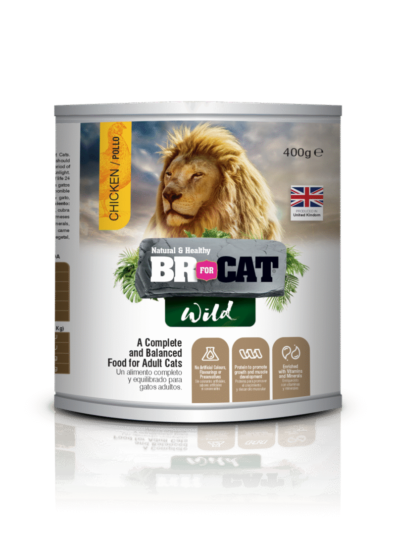 Alimento húmedo para gato, Br for cat wild en lata 400g